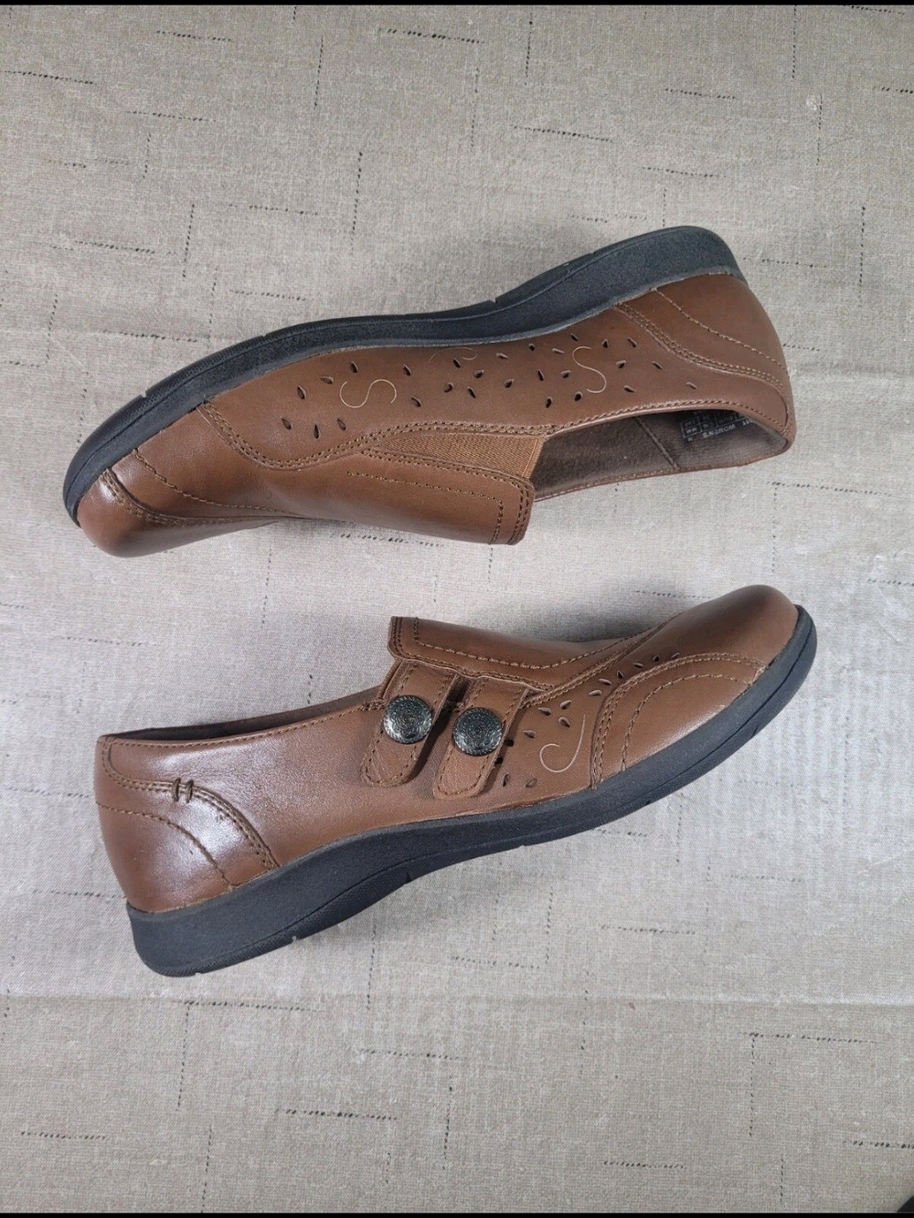 Rockport Women's Size 7 M Daisey Brown Leather Loafers Shoes Slip-On (49) - Picture 7 of 9